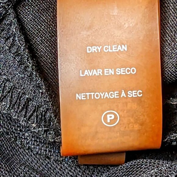 Calvin Klein Illusion Sleeveless Black A-Line Mini Dress Sheer Trim Size 4 - Picture 10 of 11